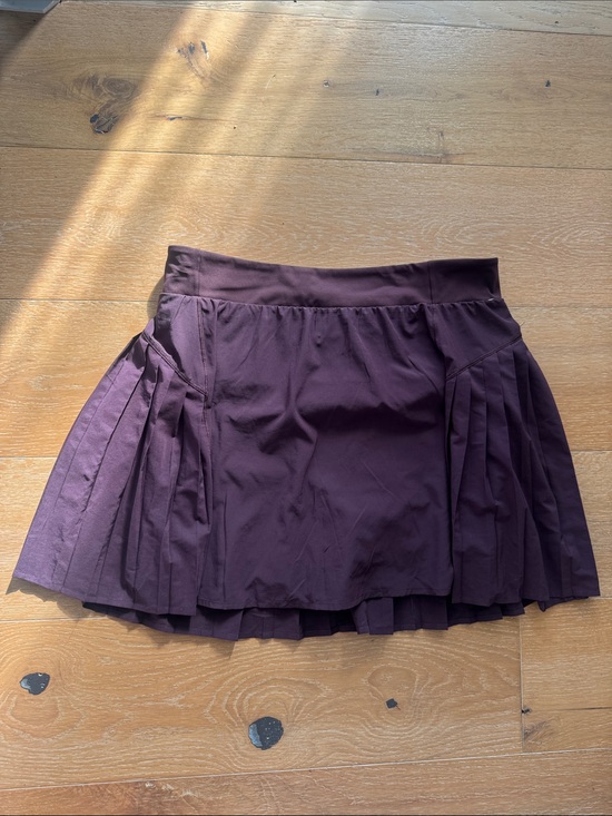 SPANX Dresses & Skirts - Spanx Get Moving Dark Fig Pleated Skirt Short Slimming Shaping Size 1X